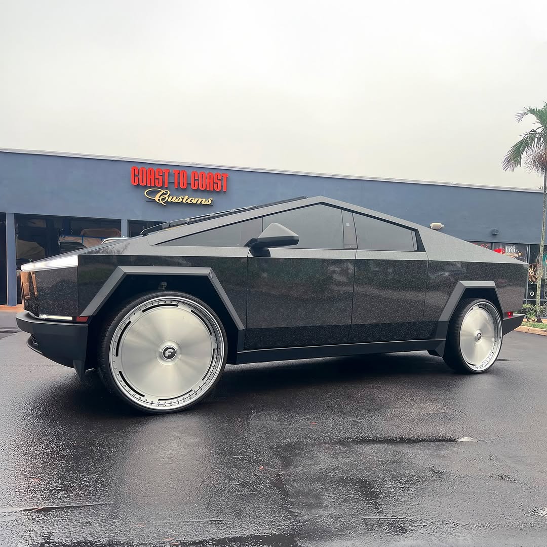 #CyberTruck on 30” #Forgiato @wheels by @coast2coastrims @forgiato