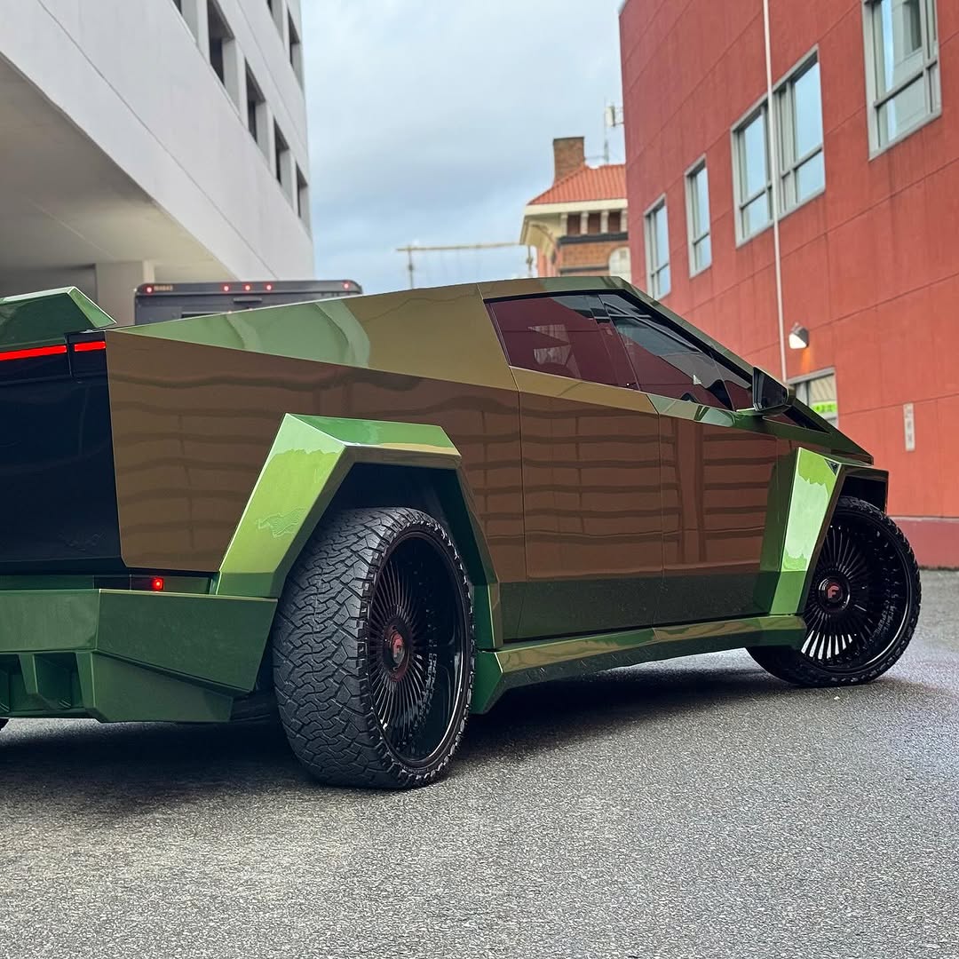 #WideBody #CyberTruck on #Forgiato @wheels by @unitedtintandcustoms @forgiato