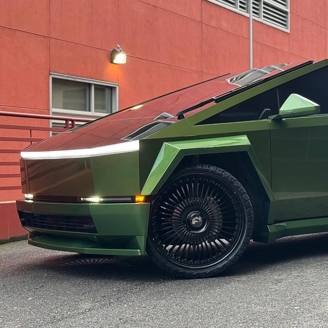 #WideBody #CyberTruck on #Forgiato @wheels by @unitedtintandcustoms @forgiato