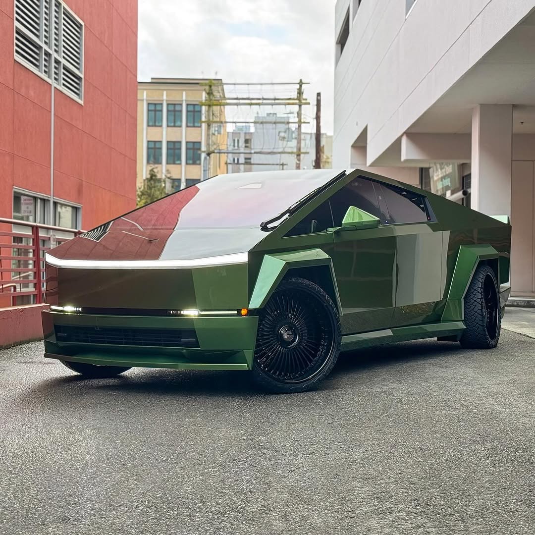 #WideBody #CyberTruck on #Forgiato @wheels by @unitedtintandcustoms @forgiato