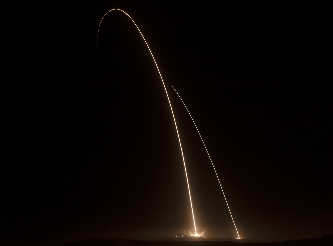 Falcon 9从加利福尼亚起飞，完成了这一助推器的第二次任务。 @spacex