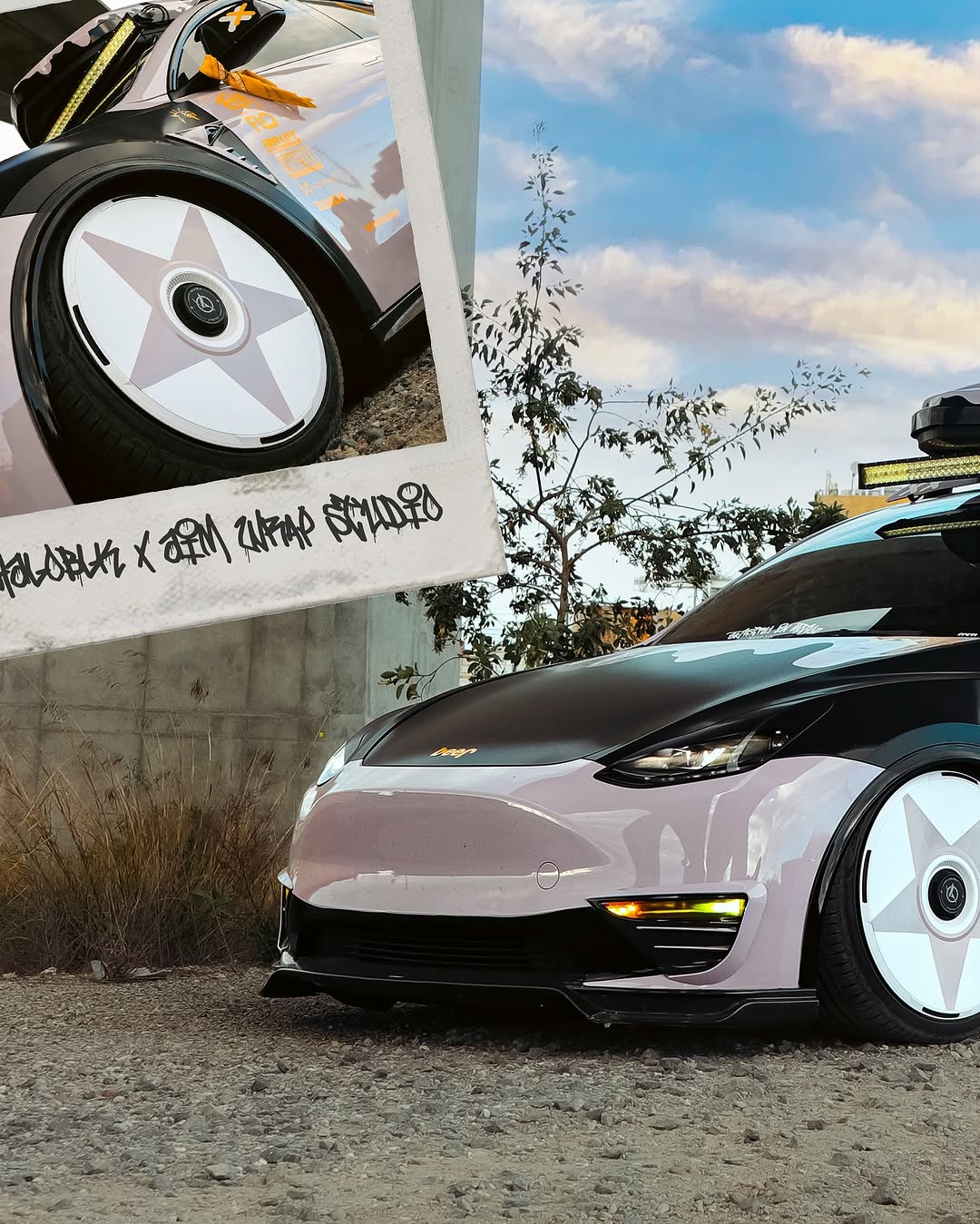 紫色Trackhawk与黄色的Brembos，我正在抓住它们像维京人一样玩耍

📸：@shotsbyshighguy 
包装： @AIMwrap
spon@aimwrapAIr_lift_performa@air_lift_performanceniceWrap_official @@iceboxxcustomsoblk_us 
•
•
@nicewrap_official@floairride@haloblk_us
#tesla #trackhawk #trackhawkjeep #teslalife #teslamodely #purple #pastelaesthetic #wraptheworld #wrapyourcar #artistryinmotion #aimwrap #teslaclub #teslaclubofamerica @srt.trackcock