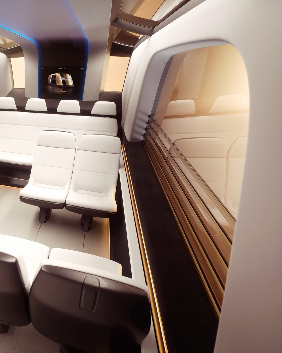 未来是金色的 ✨ @teslamotors