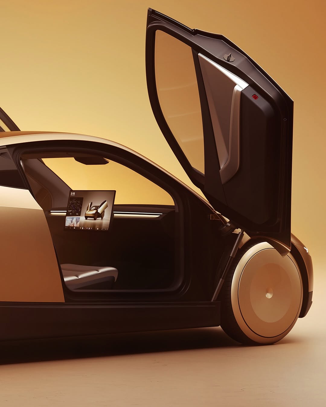 未来是金色的 ✨ @teslamotors