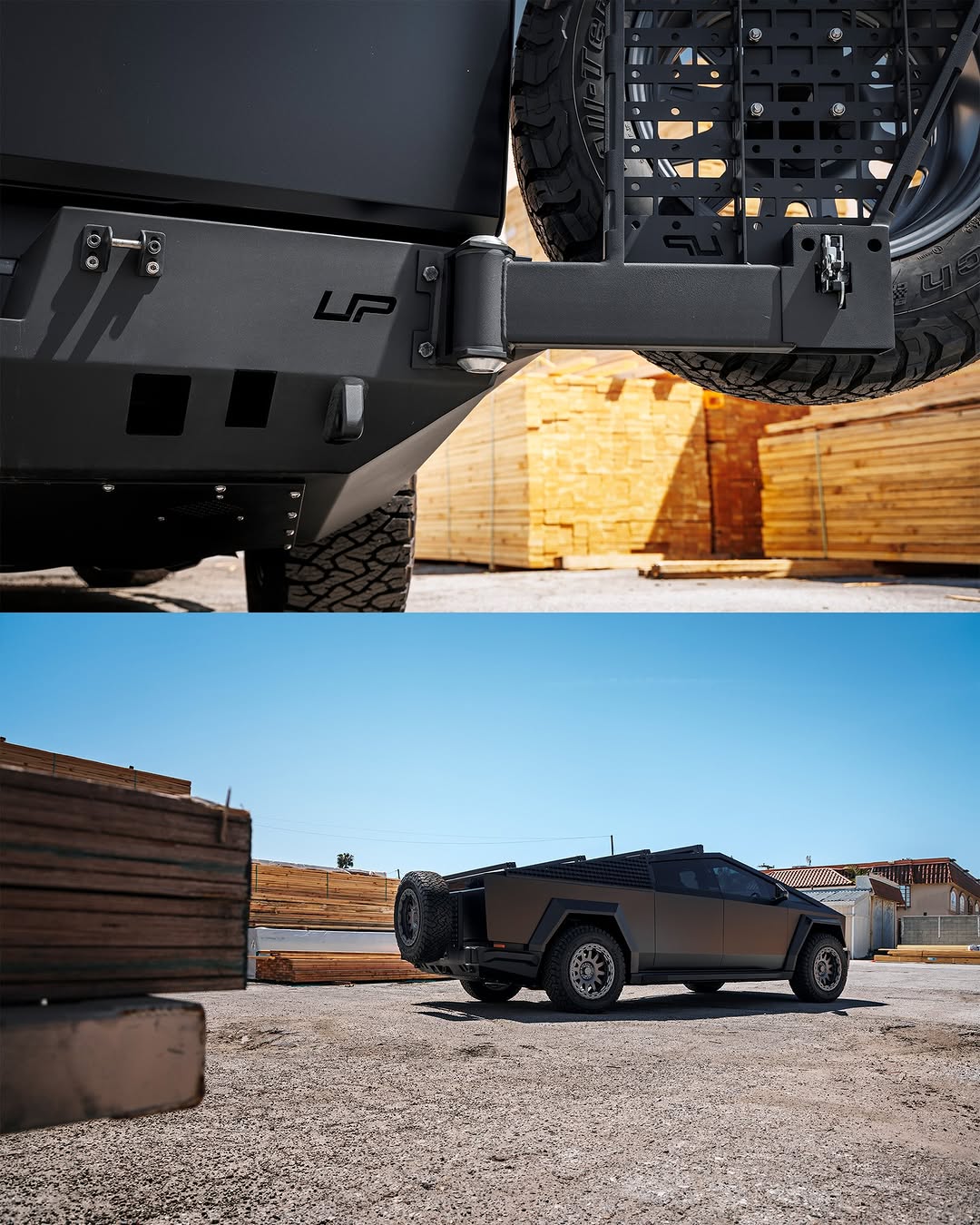 不插电表演INVINCIBLE® HD后保险杠替换了标准的塑料后保险杠和后拖车挂钩，采用更耐用的钢制保险杠和拖车挂钩。 UP INVINCIBLE® HD后保险杠摆臂通过集成的MOLLE面板增加了额外的存储能力。摆臂安装在保险杠的外侧，当安装配件时提供了更多的灵活性。摆臂的特定形状设计旨在优化倒车影像的视野，同时最大化MOLLE面板的表面积，以便固定您旅程所需的任何装备。钢制摆臂的高强度也允许使用可选的备胎架。摆臂分别适用于保险杠的右侧和左侧，可以单独购买，并在以后添加到保险杠系统中。 @unpluggedperformance