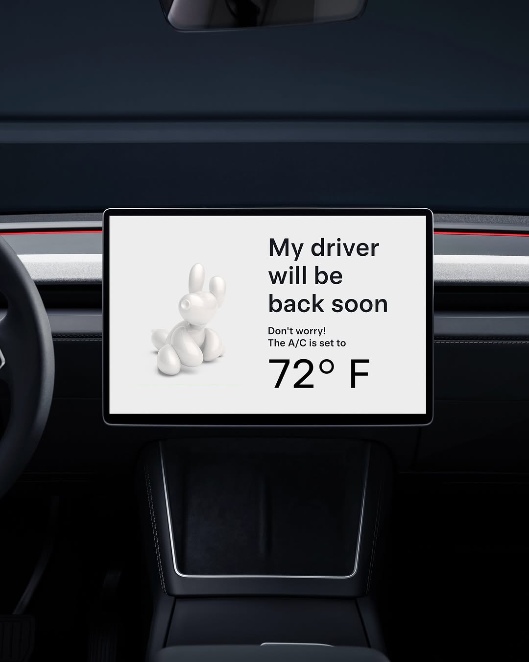 狗模式太棒了，他们都不想离开 @teslamotors