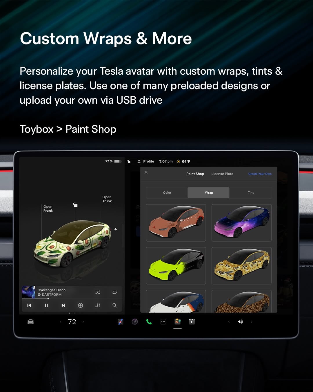 特斯拉假日更新现已推出 - 包含众多新功能和惊喜礼物 🎁 @teslamotors