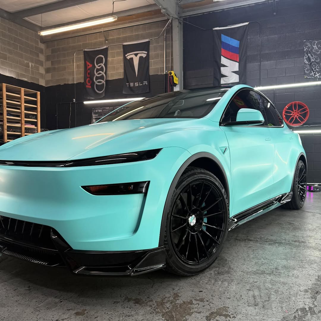 #Tesla #ModelY 在 #Forgiato @wheels 由 @j_s1as @stage1autosports @forgiato