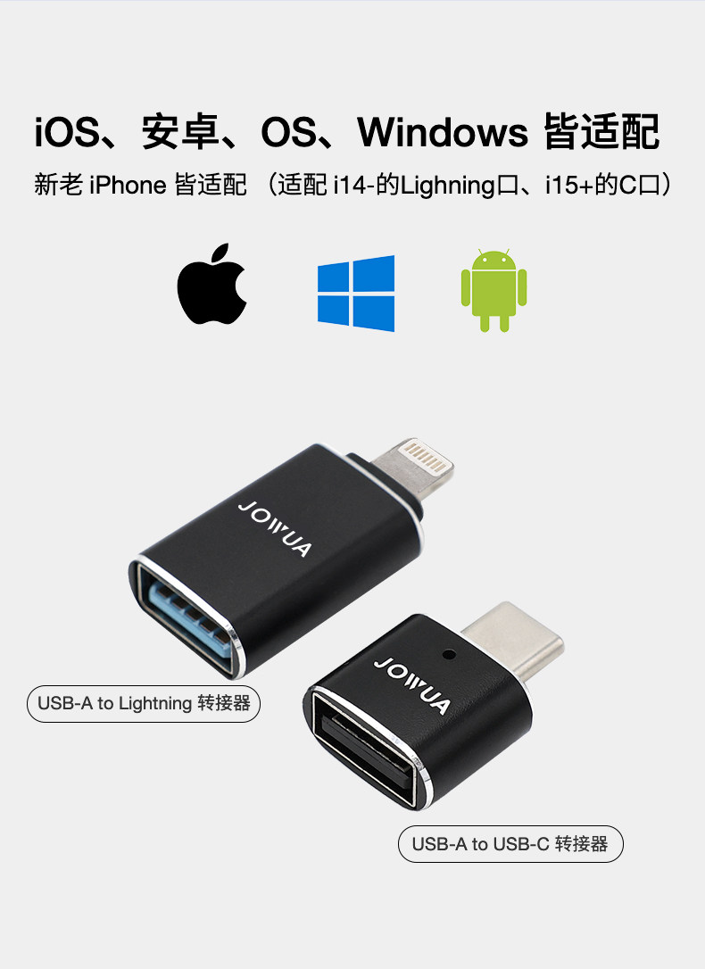 usb-a转lighting/type-c转接头 详情图3