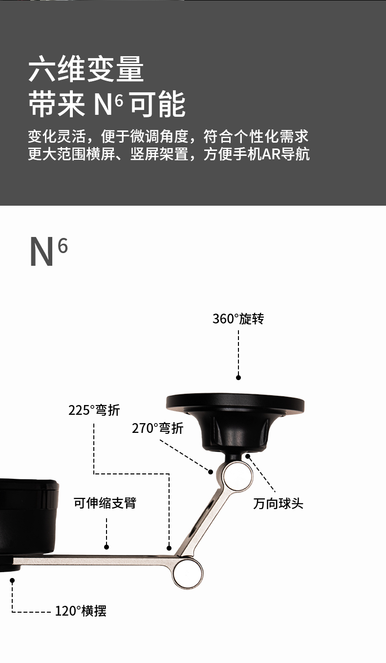 六维吸盘磁吸支架 详情图4