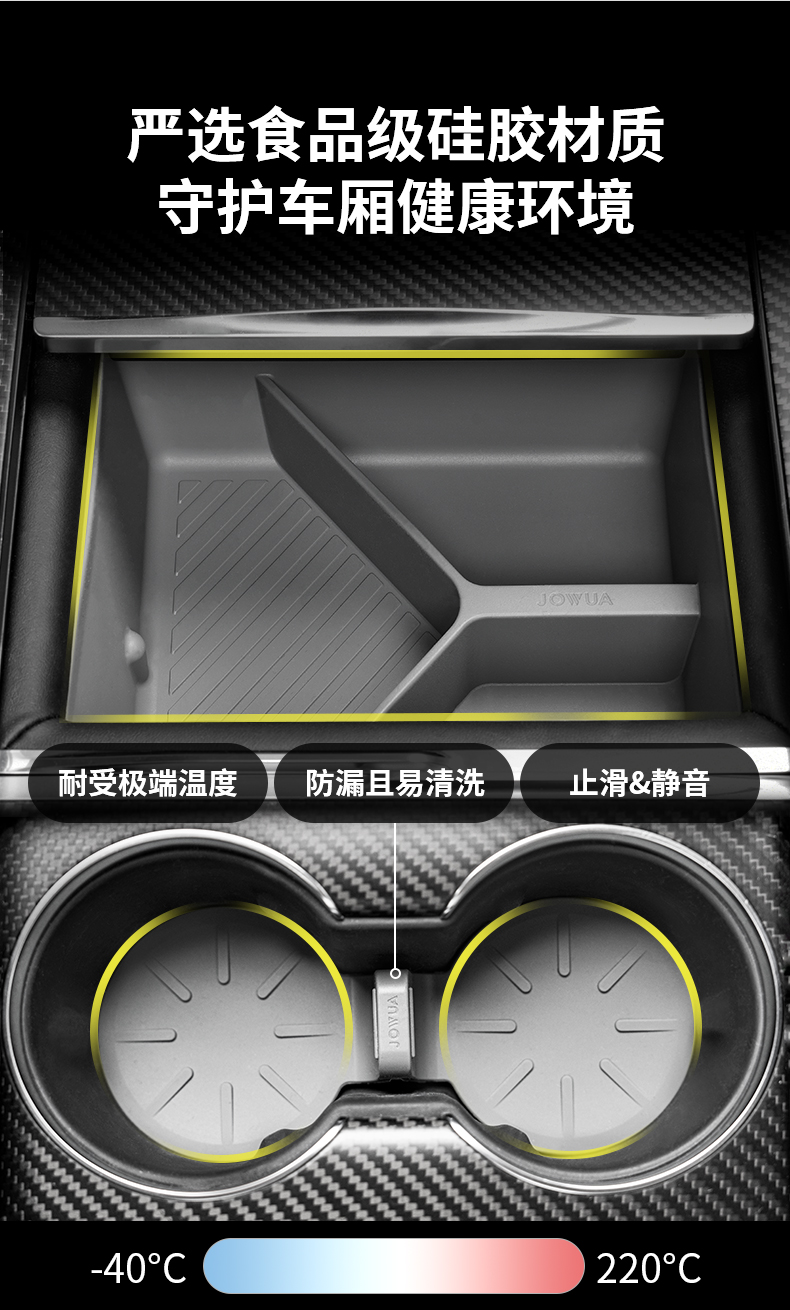 新款Model S/X Plaid中控储物盒 详情图3