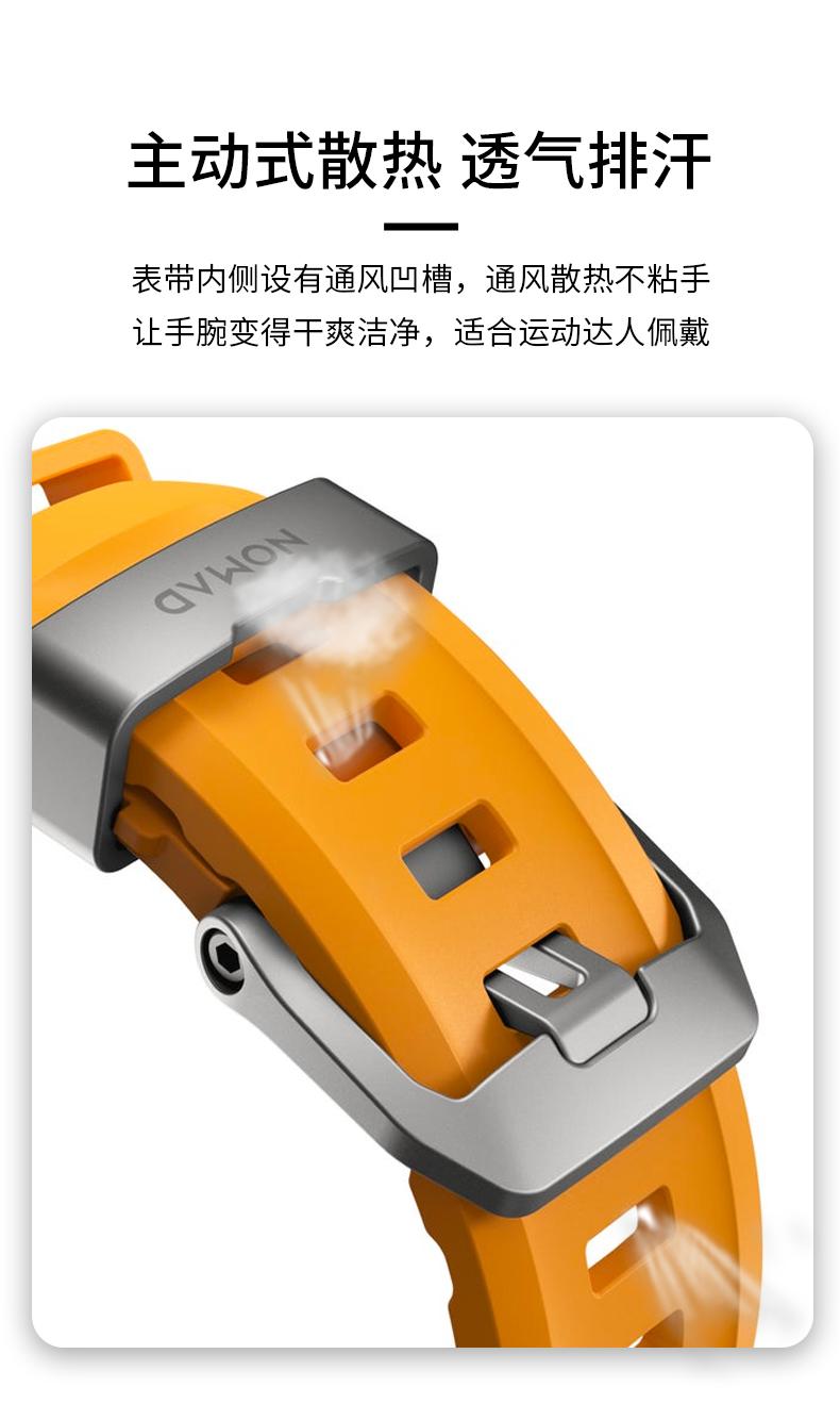 NOMAD钛合金氟橡胶运动表带 详情图5