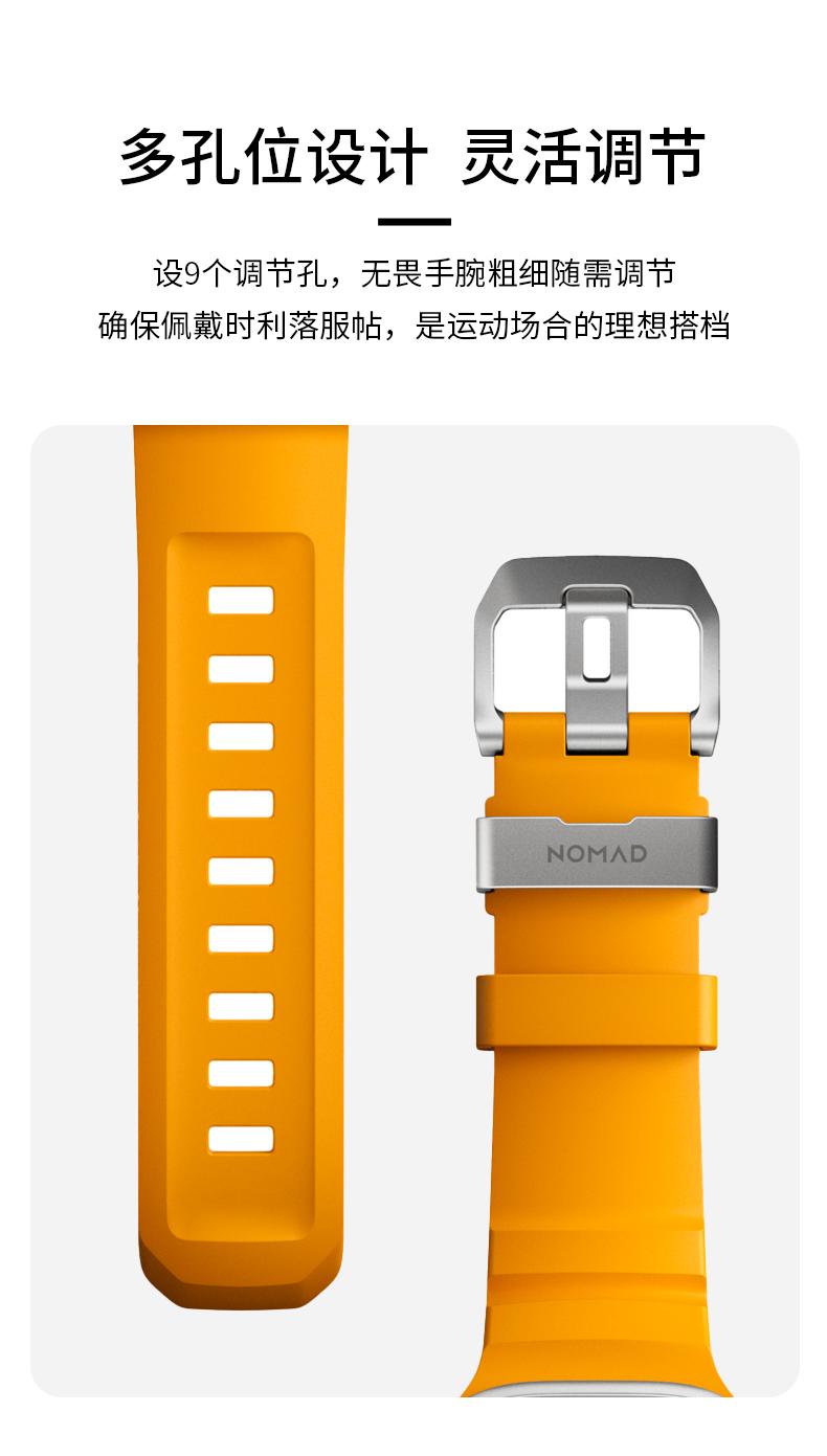 NOMAD钛合金氟橡胶运动表带 详情图7