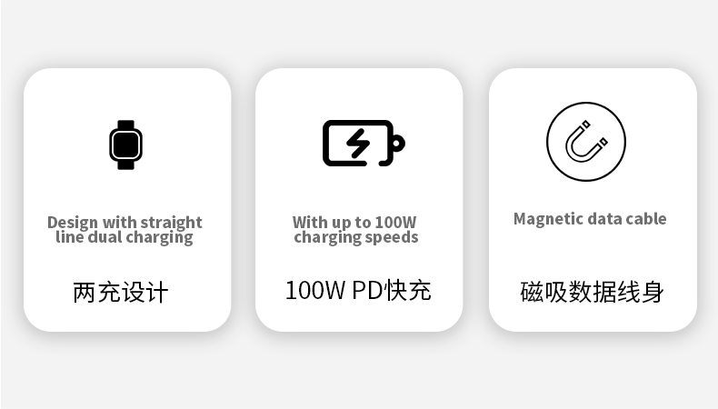 Apple Watch iPhone二合一磁吸快充数据线 详情图2