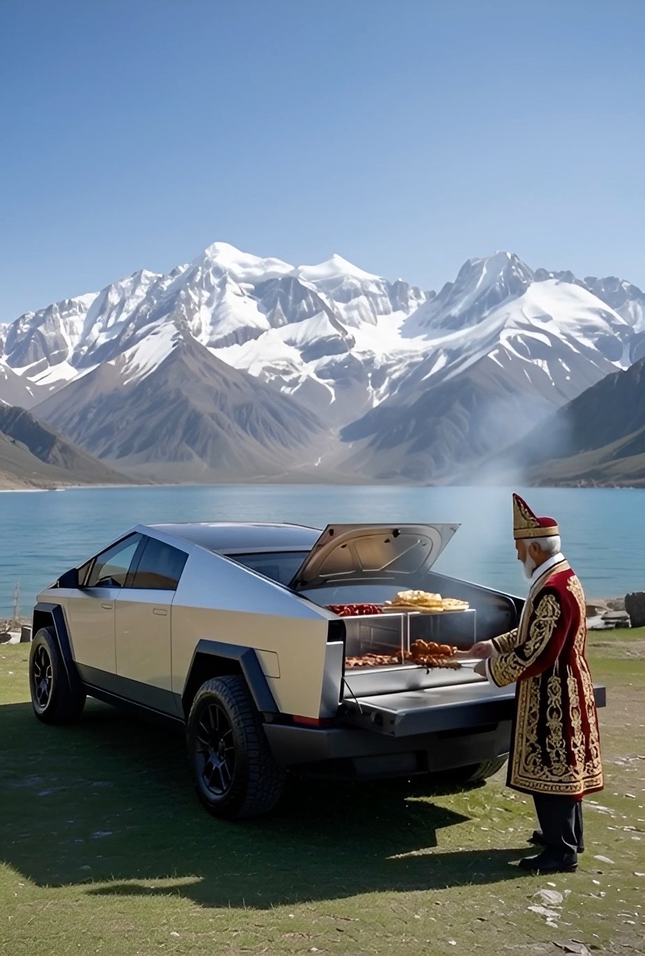 Cybertruck烧烤模式