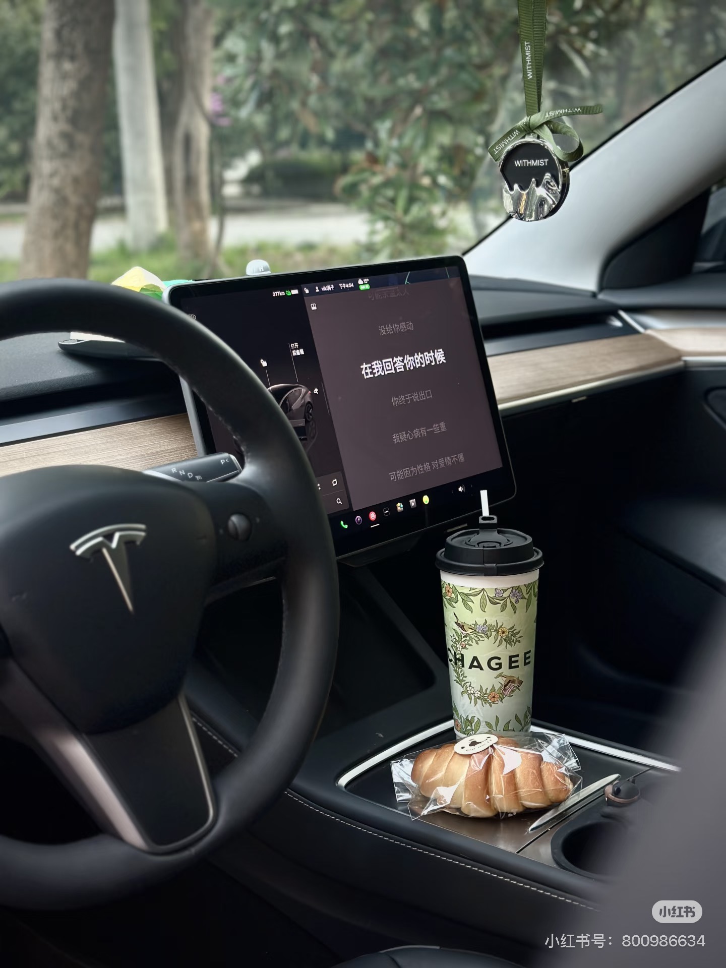 有天晚上突然想做博主，然后就这样了...
一年前偶然的机会开启了小红🍠博主之路
发布了将近200篇的笔记📝
出了很多的💼款照片和文章
被问最多的居然是这个角度的📷片
今天就来手把手教你们怎么拍出同款氛围感大片
	
📍拍摄技巧
▪️角度：左后车门45度角，车门全开后退1.5步，手机与方向盘中心平齐（约1.2米）镜头微微俯拍，对准中控台和屏幕
▪️构图：中控屏、中控台自然形成引导线构图，再把方向盘的t标志拍入，画面会更生动！
▪️光线：傍晚或夜间开车内灯效果绝佳，白天的话可以调低曝光，突出屏幕的科技感。
▪️辅助：手机打开人像模式，2x变焦，网格线打开，拍摄前擦干净镜头
	
✨让照片质感飙升的细节
▪️方向盘调到最低档位
▪️中控屏屏幕调成深色模式保持车辆状态界面；打开歌词/或者打开宠物模式（屏幕显示小狗狗可爱又治愈）
▪️座椅调至最后方显空间感
	
⚠️调色参数（拍完照片记得一定要调色，让整体照片色彩更丰富）
曝光 4｜鲜明度-10｜高光 10 ｜阴影-10 ｜亮度-5 ｜色温-7 ｜锐度 4 ｜清晰度 6 ｜晕影 13
调色参数数据根据光线微调，切忌照搬！
	
#浪漫生活的记录者
#车内拍照
#特斯拉model3
#日常碎片PLOG
#摄影
#摄影技巧
#摄影构图技巧
#摄影教学
#摄影干货
#小红书涨粉