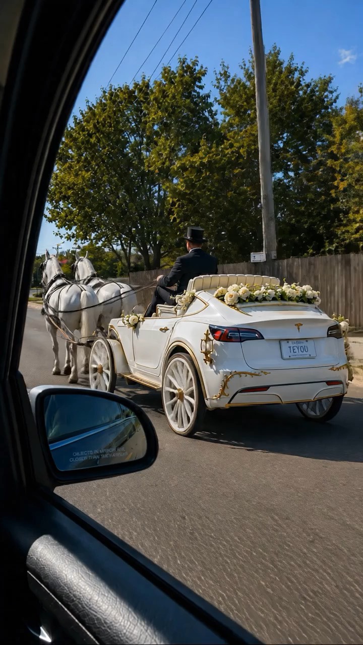 特斯拉新能源婚车