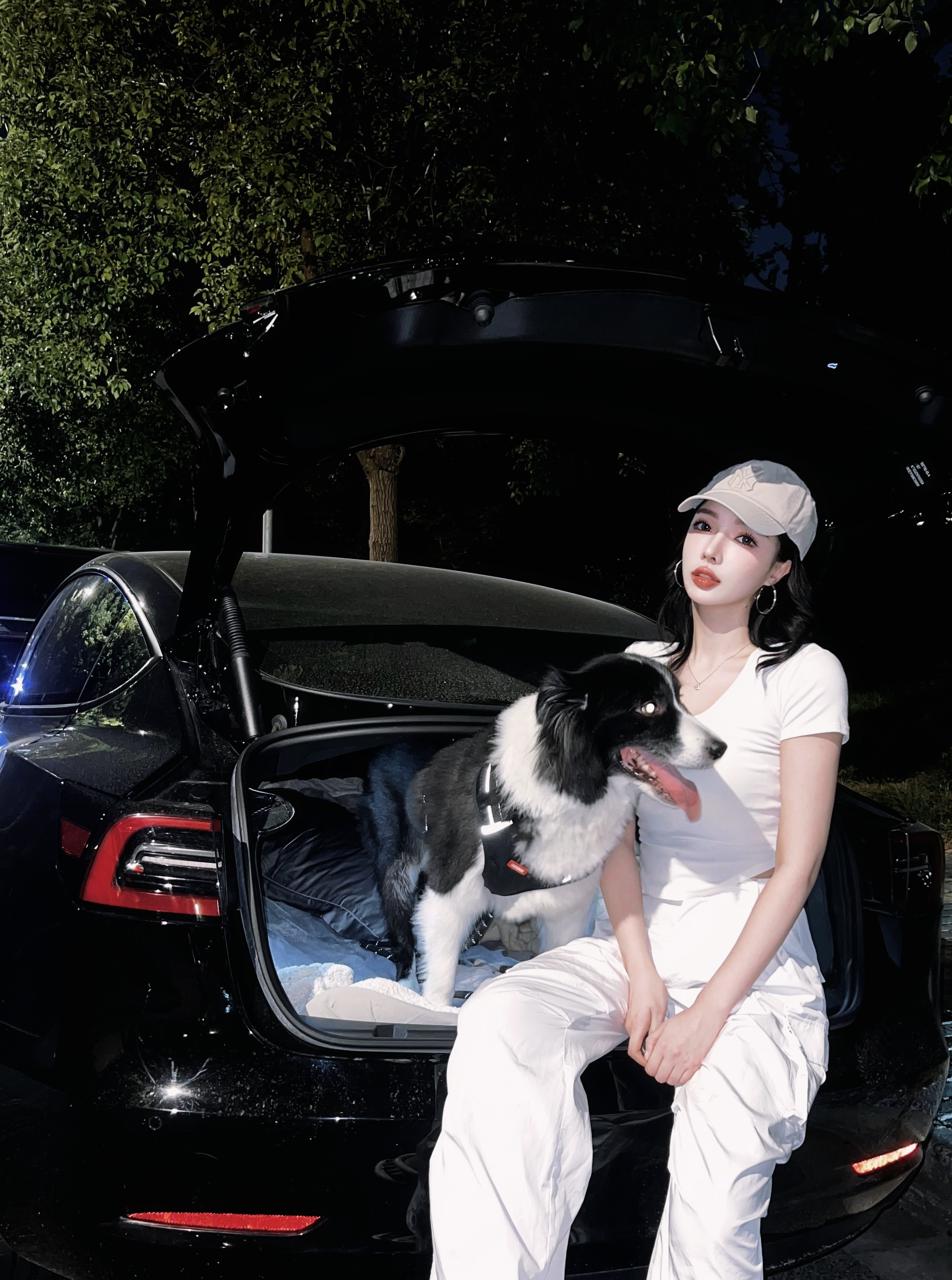 带Na少床车露营⛺️被追着问这是明星小狗吗？ 谁懂女生养边牧有多帅😎
带Na少出来床车露营⛺️
拍照的时候被好几个路人问你这是明星小狗吗？
作为狗妈的那颗骄傲的心一下子上来了，嘴里说着不是不是…心里…你们懂吧…乐开花🌸🫰🏻（心想真有眼光）
瞧瞧姐花50布置的特斯拉model3大床房～有点意思吧[萌萌哒R]@汽车薯 @宠物薯
#宠物坐车初体验 #我的宠物是人机 #框住车内小幸福
#边牧 #带着边牧去旅游 #特斯拉model3 #特斯拉 @李富贵和banana