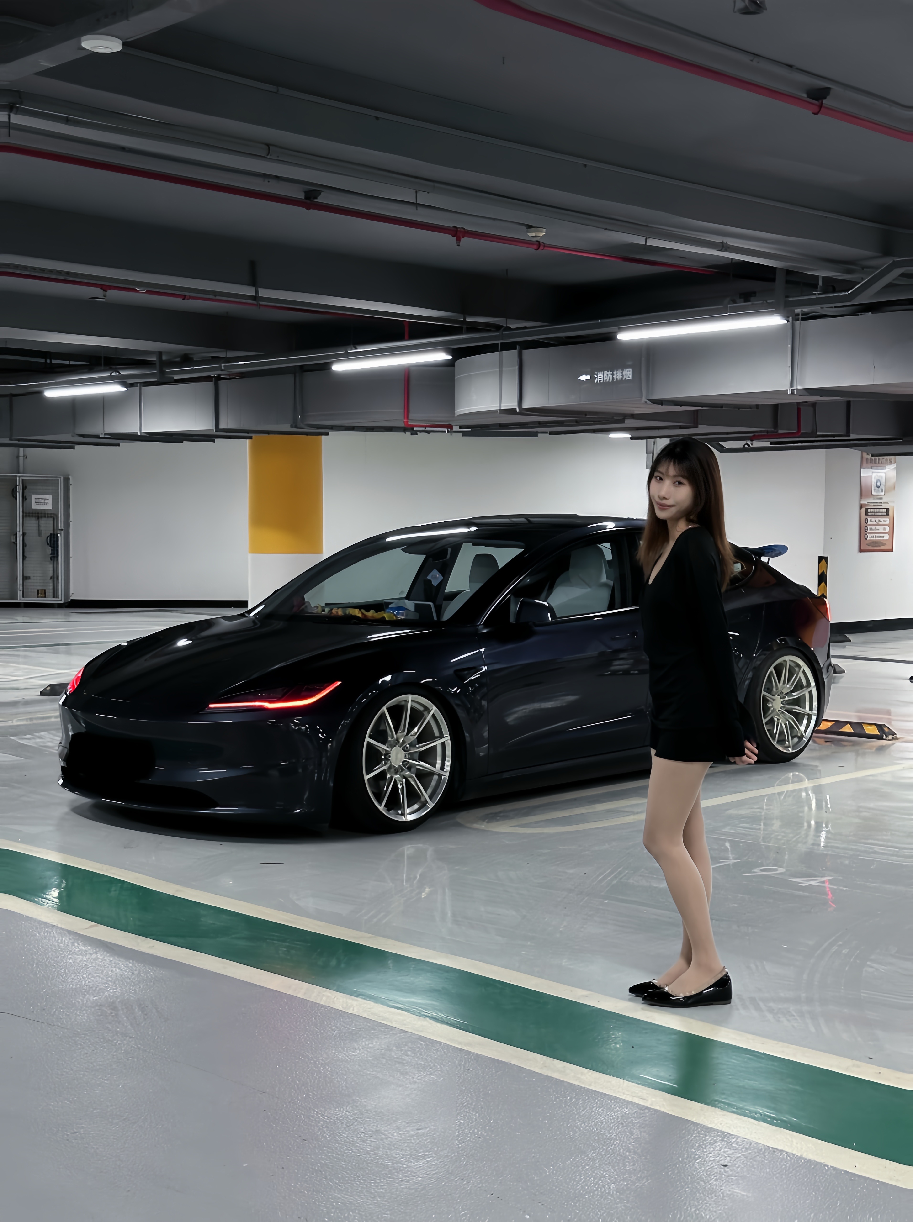 分享我的大玩具🚗 #焕新版model3 #特斯拉恶魔眼 #改装 @菜菜的model 3