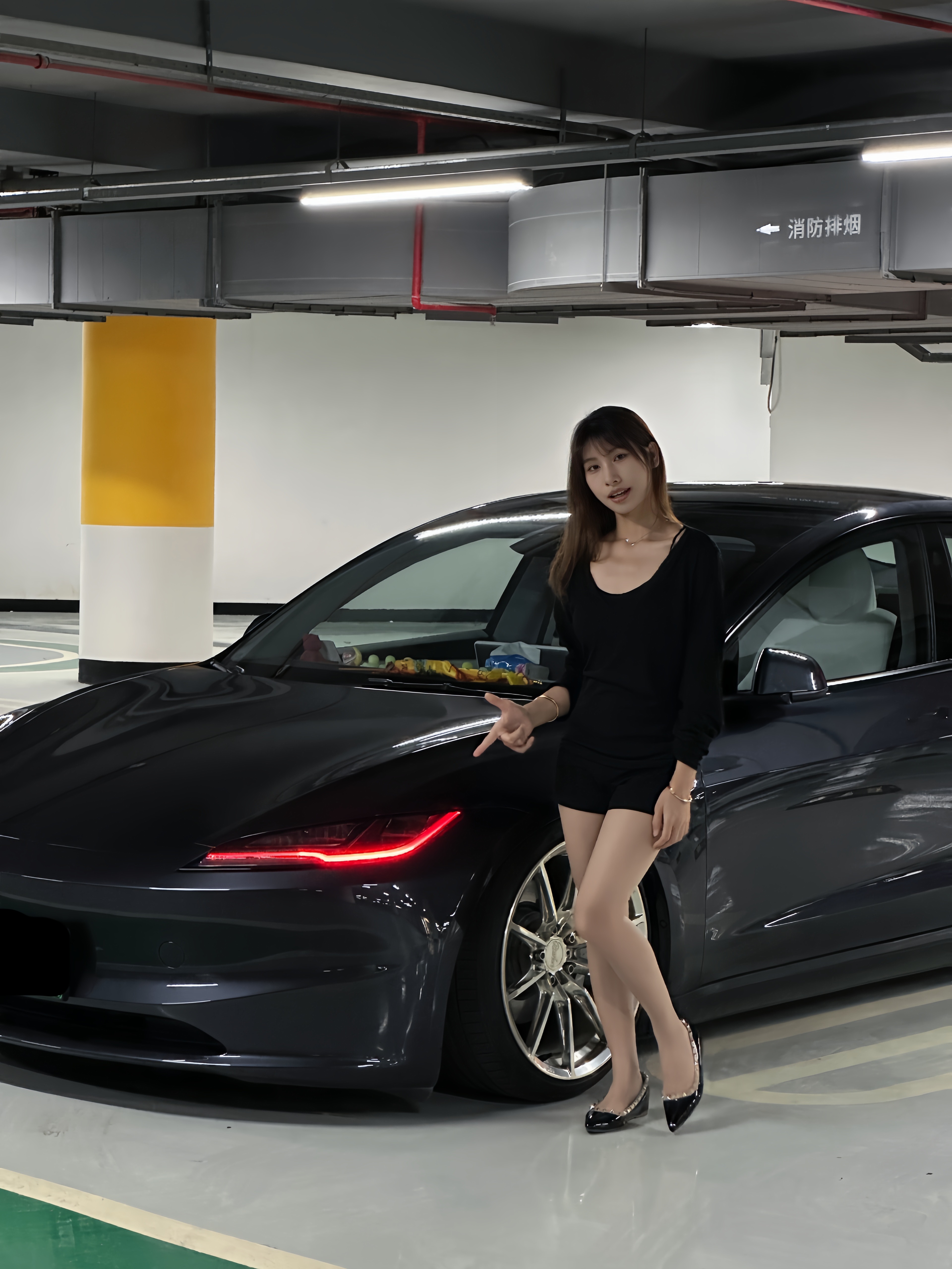 分享我的大玩具🚗 #焕新版model3 #特斯拉恶魔眼 #改装 @菜菜的model 3