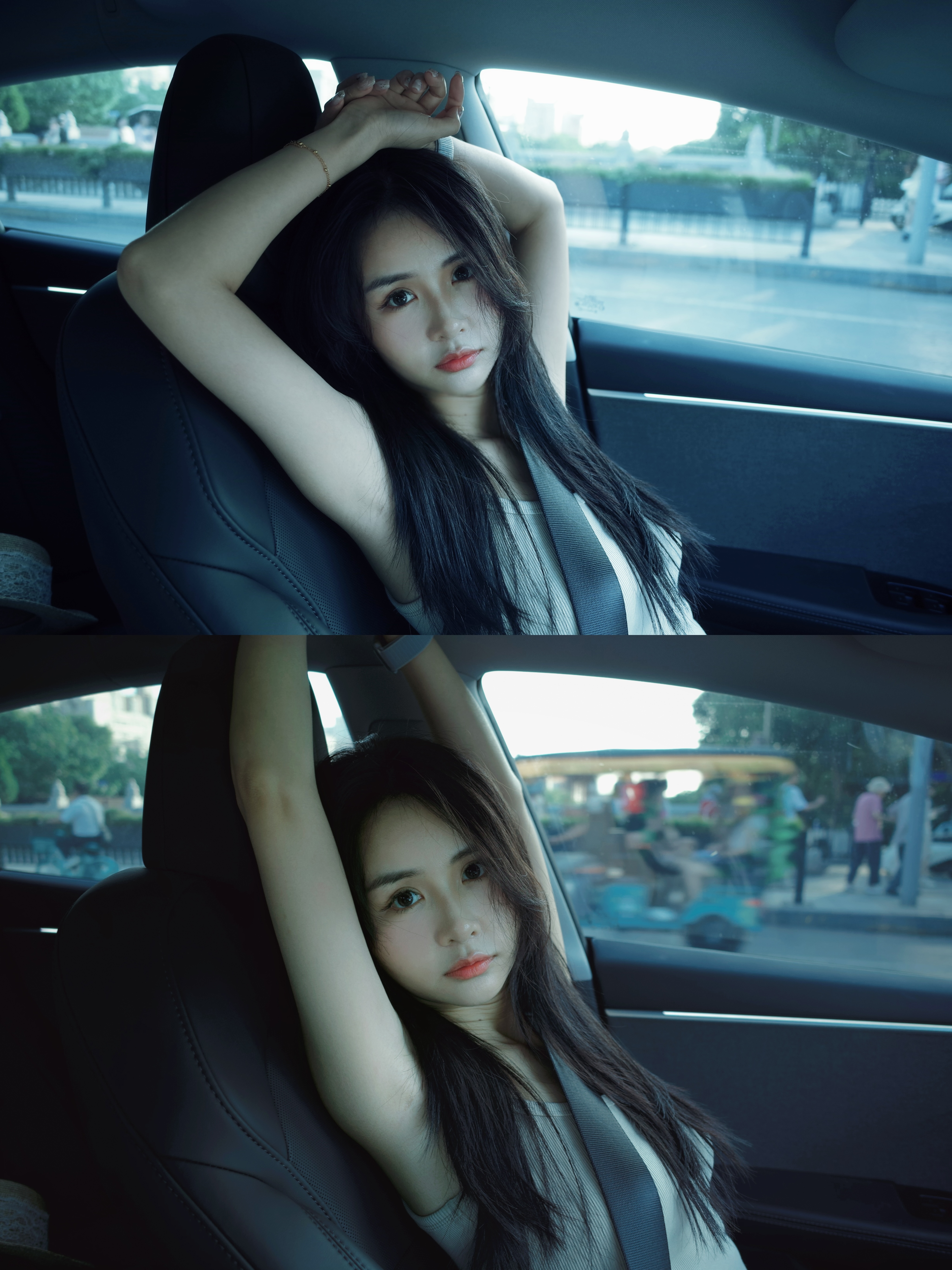 当你是特斯拉女车主，你就会得到这样的照片… #定格车内氛围感 #汽车拍摄 #model3  #特斯拉 #女车主 #氛围照 @XIZI