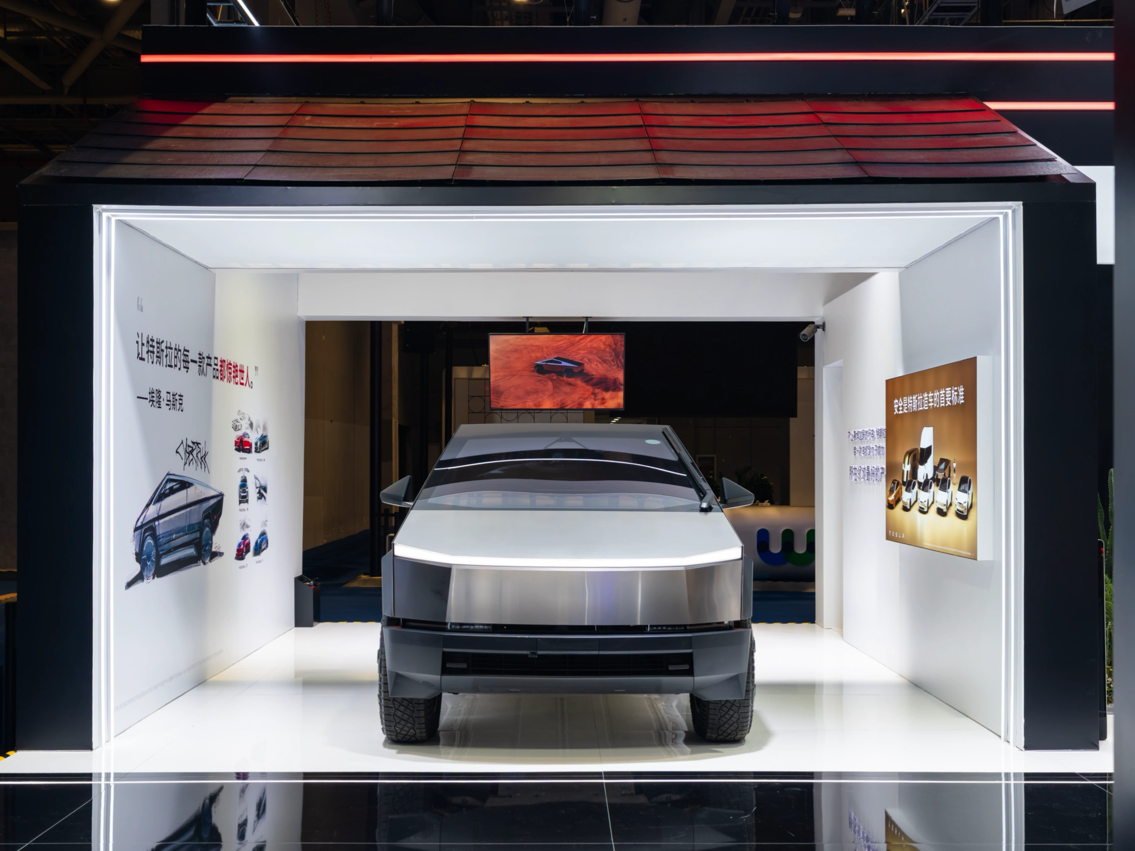 进博会现场“剧透”来啦！ 抢先看看特斯拉带来了什么[偷笑R]
	
🚕 Cybercab赛博无人驾驶电动车（亚太首秀）
🤖 特斯拉人形机器人
📐 赛博越野旅行车
🚘 Model Y L & V4超级充电桩
☀️太阳能屋顶Solar Roof &家用储能产品Powerwall
……
更多惊喜等你发现！
从出行到生活，这阵容
刷新你对智能生活的所有想象[哇R]
	
📅 11月5日-10日
📍 上海国家会展中心 2.1号馆
科幻正照进现实，邀您一同见证🎉
	
#加速世界迈向可持续的富足  #特斯拉Cybercab亚太首秀 @特斯拉