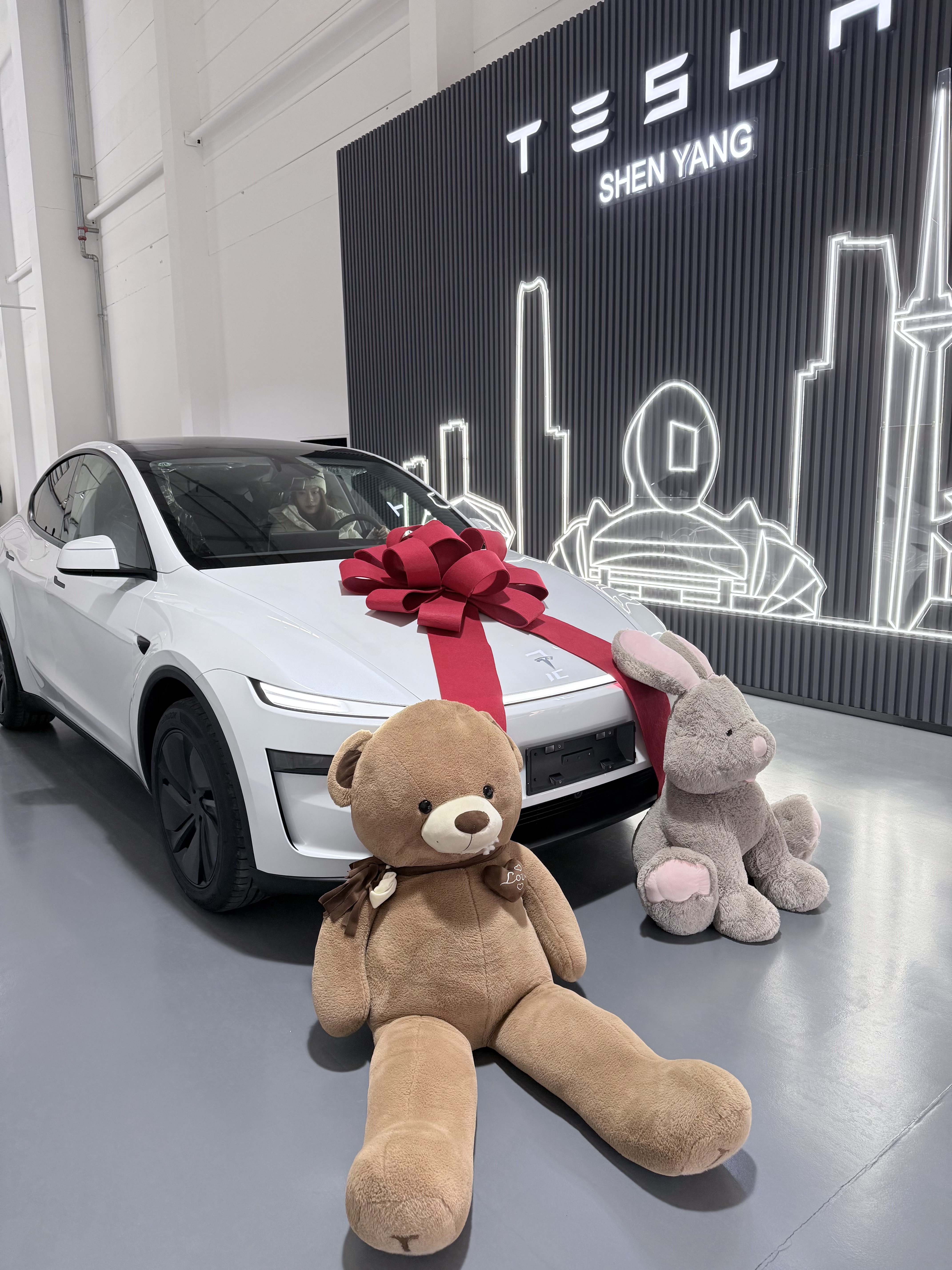 恭喜这位女士，喜提特斯拉～ 人生中第二辆大玩具🚗
全力仪父，全款拿下🎉
接下来就由“善良大鼠标”陪我一起度过下一阶段的旅途啦[喝奶茶R] #提车日记 #特斯拉 #焕新y @曲美美大王