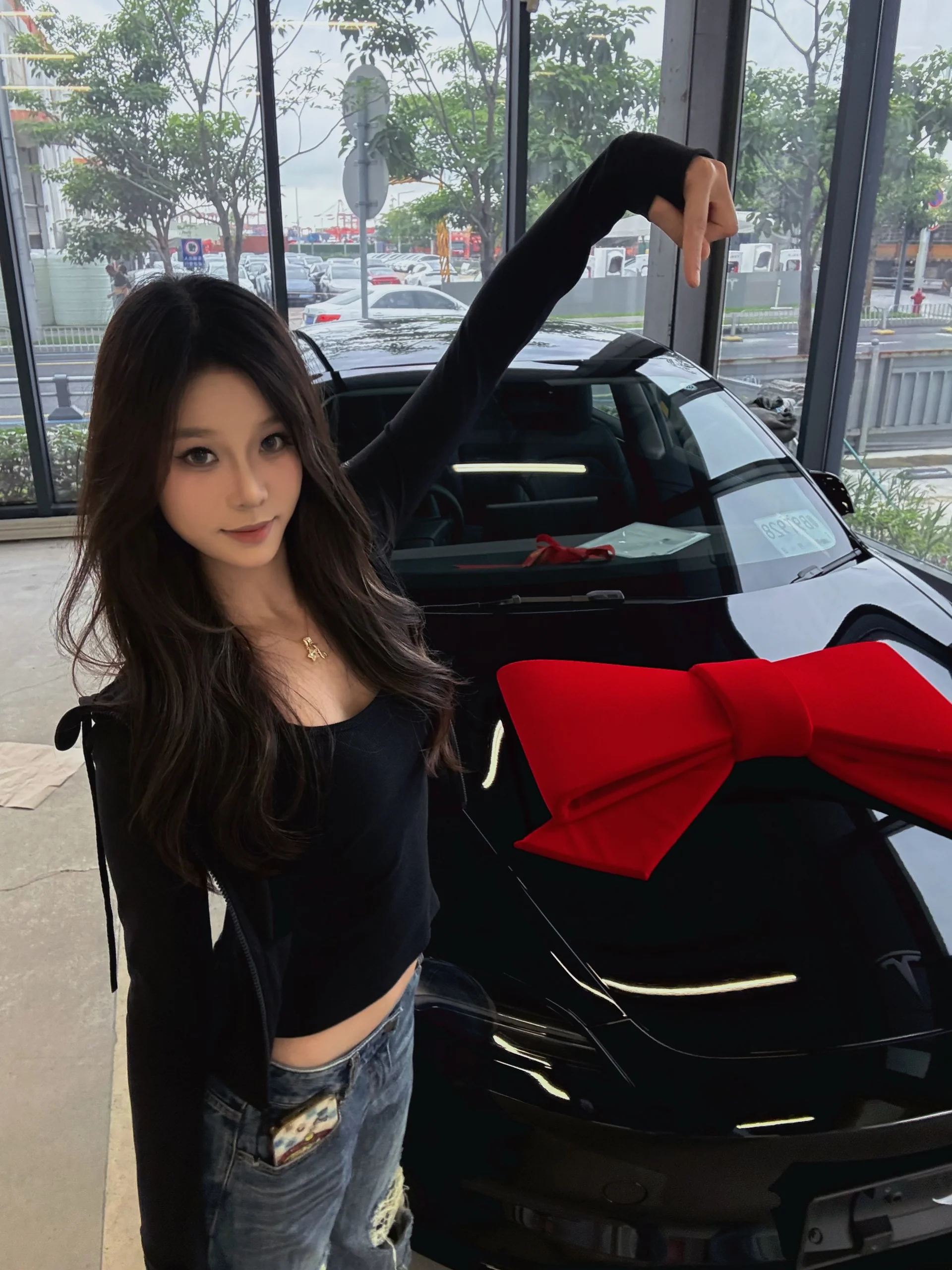 喜提 #Tesla #modle3 #大轮毂 @立青
